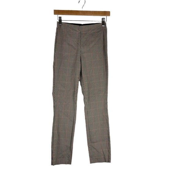 Rag & Bone Simone Houndstooth Plaid Crop Pants Women's 0 Trousers - Picture 1 of 6